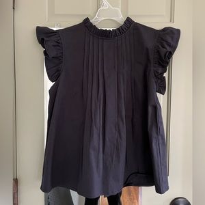 Victoria Dunn Jasmine Blouse in Midnight